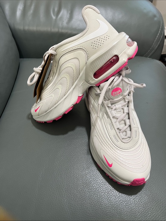 Nike Shoes - Nike Women’s Air Max Fire Sneakers - Light Taupe with Pink Accents